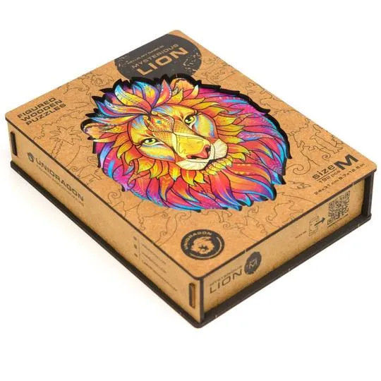 Unidragon Wooden Puzzle: Mysterious Lion