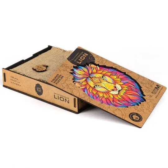 Unidragon Wooden Puzzle: Mysterious Lion