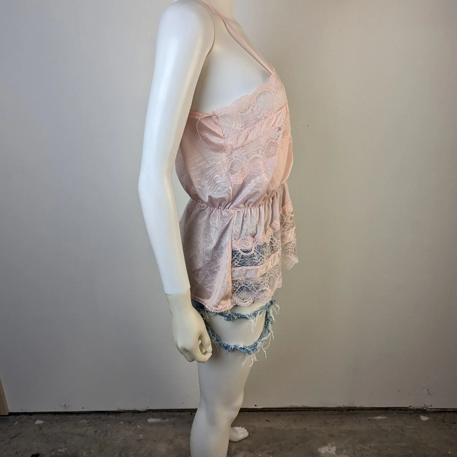 Vintage Glencraft Lingerie Lace Camisole - Medium
