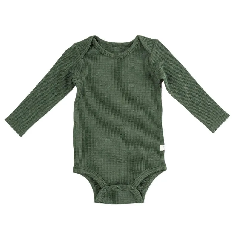 Waffle Long Sleeve Bodysuits