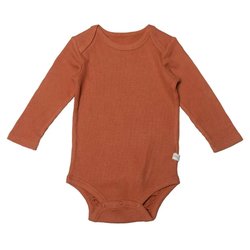 Waffle Long Sleeve Bodysuits