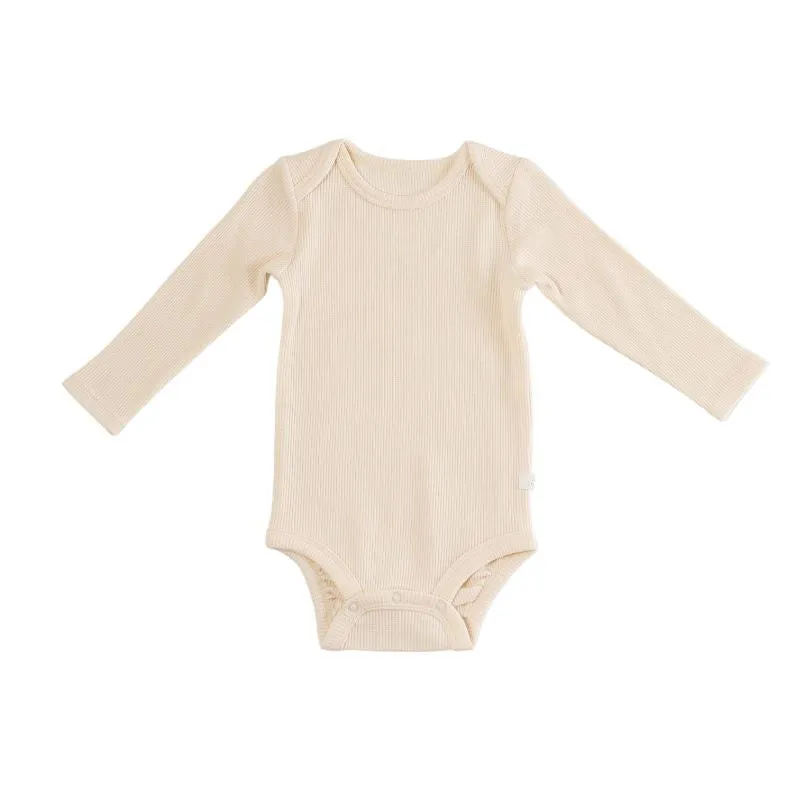 Waffle Long Sleeve Bodysuits